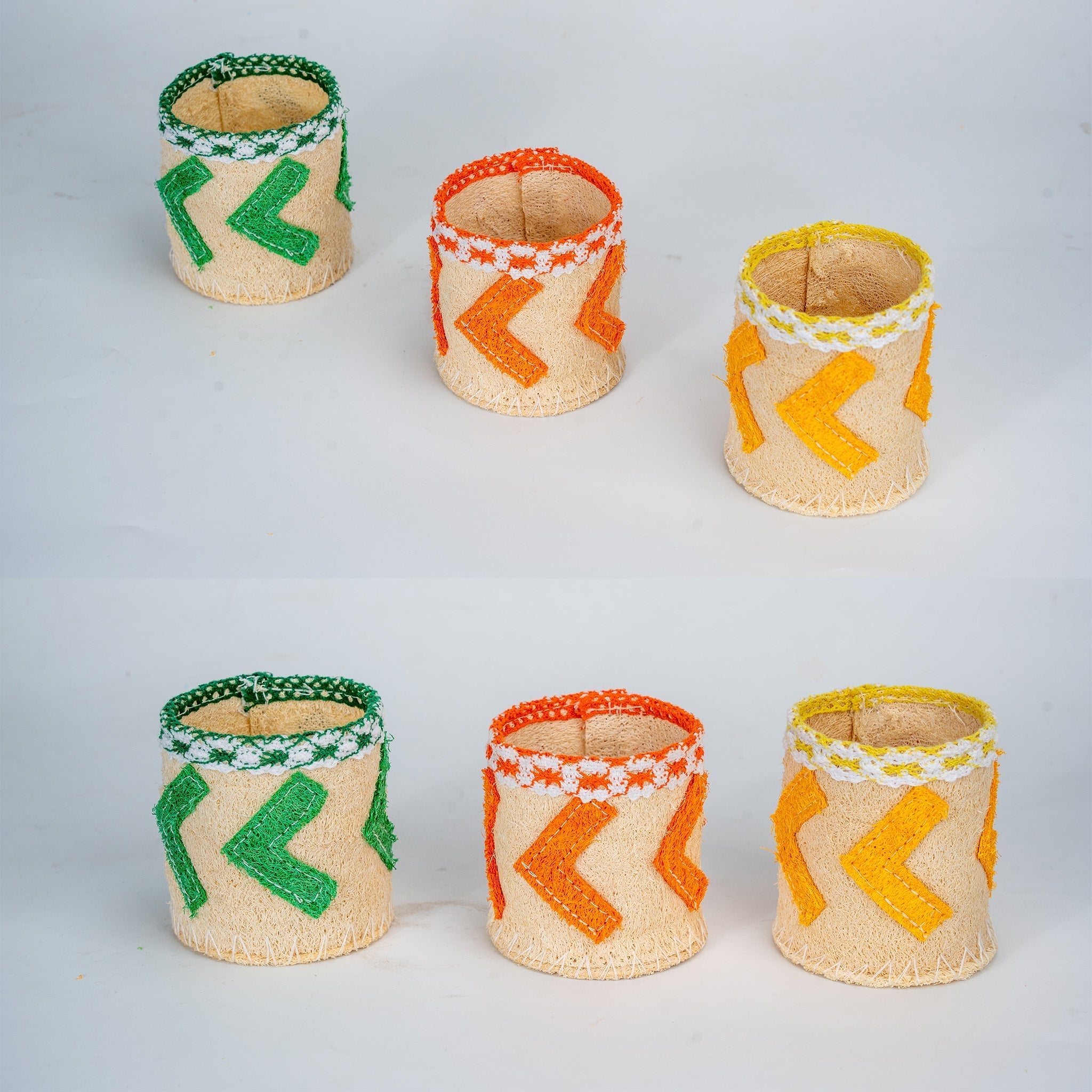 Loofah Pen Holders Home Decor Desks Shelves Coffee Tables